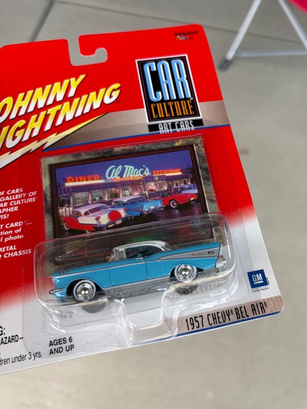 Johnny Lightning • Car Culture • Art Cars • 1957 Chevy Bel Air • 1:64 • Diecast